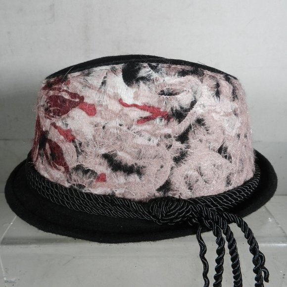 CARLOS by Carlos Santana Red Pink, Orange & Black Fedora Hat One Size Fits All - Picture 1 of 9